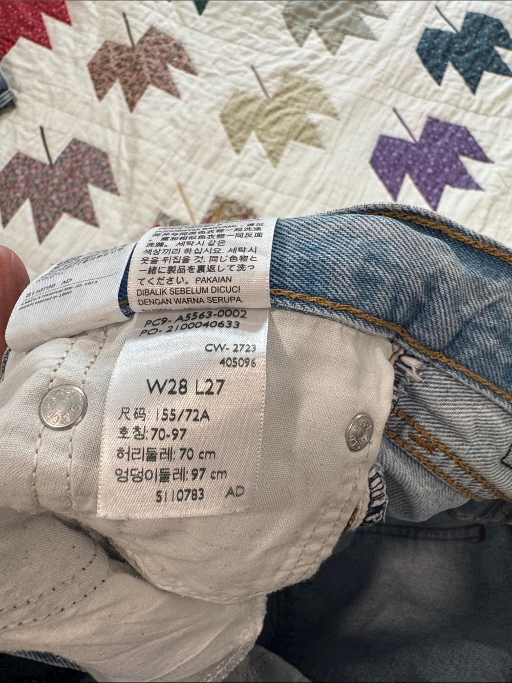 Levis Levi distressed Women's Middy Ankle Bootcut Jeans 28x27 - Picture 4 of 4